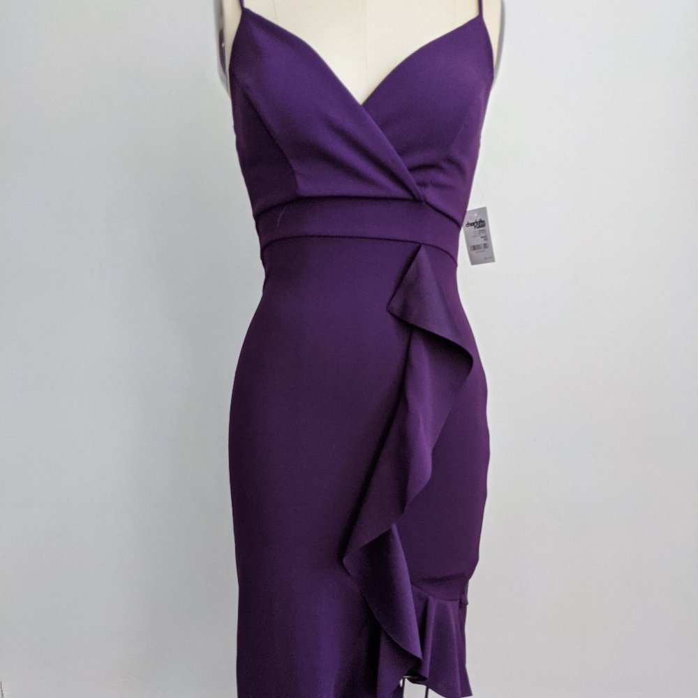 NWT Bombshell purple wiggle dress